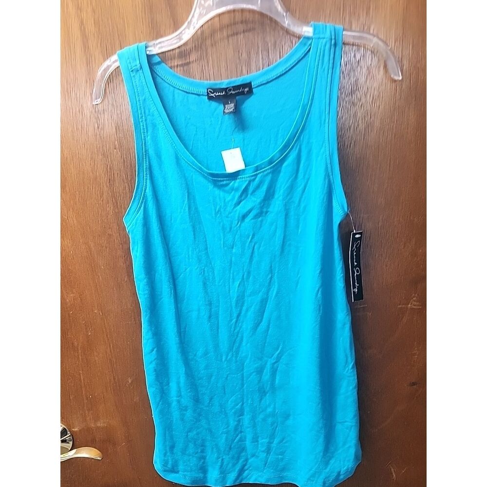 French Laundry Sleeveless Tank Top - Teal Blue